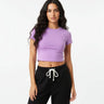 Plain Lavender Baby Tee For Women - Avaiya Store