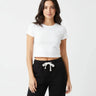 Plain White Baby Tee For Women - Avaiya Store