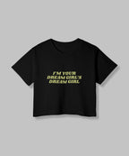 Dream Girl | Women Crop Top | Black - Avaiya Store