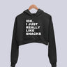 IDK Women’s Crop Hoodie | Black - Avaiya Store