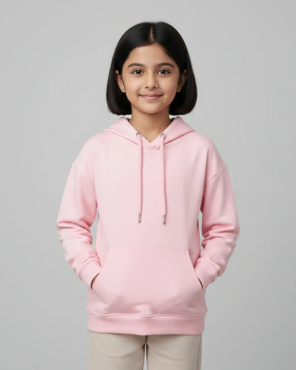 Kids Hoodie | 5-13Yrs | for boys & girls | Light Baby Pink - Avaiya Store
