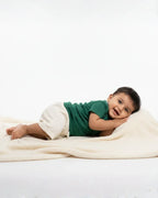 Crew Neck T-Shirt | 0-4 Yrs | For Both Girls & Boys | Bottle Green - Avaiya Store