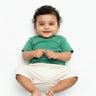Crew Neck T-Shirt | 0-4 Yrs | For Both Girls & Boys | Flag Green - Avaiya Store