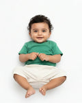 Crew Neck T-Shirt | 0-4 Yrs | For Both Girls & Boys | Flag Green - Avaiya Store