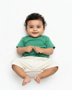 Crew Neck T-Shirt | 0-4 Yrs | For Both Girls & Boys | Flag Green - Avaiya Store