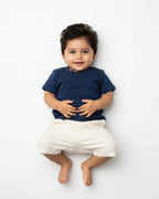 Crew Neck T-Shirt | 0-4 Yrs | For Both Girls & Boys | Navy Blue - Avaiya Store