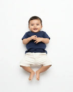 Crew Neck T-Shirt | 0-4 Yrs | For Both Girls & Boys | Navy Blue - Avaiya Store