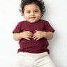 Crew Neck T-Shirt | 0-4 Yrs | For Both Girls & Boys | Maroon - Avaiya Store