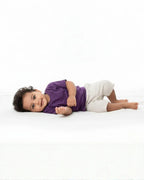 Crew Neck T-Shirt | 0-4 Yrs | For Both Girls & Boys | Purple - Avaiya Store