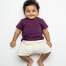 Crew Neck T-Shirt | 0-4 Yrs | For Both Girls & Boys | Purple - Avaiya Store