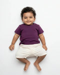 Crew Neck T-Shirt | 0-4 Yrs | For Both Girls & Boys | Purple - Avaiya Store