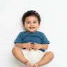 Crew Neck T-Shirt | 0-4 Yrs | For Both Girls & Boys | Petrol Blue - Avaiya Store