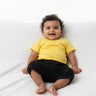Crew Neck T-Shirt | 0-4 Yrs | For Both Girls & Boys | New Yellow - Avaiya Store
