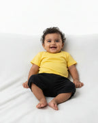 Crew Neck T-Shirt | 0-4 Yrs | For Both Girls & Boys | New Yellow - Avaiya Store