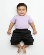 Crew Neck T-Shirt | 0-4 Yrs | For Both Girls & Boys | Lavender - Avaiya Store