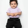 Crew Neck T-Shirt | 0-4 Yrs | For Both Girls & Boys | Lavender - Avaiya Store