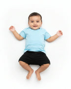 Crew Neck T-Shirt | 0-4 Yrs | For Both Girls & Boys | Sky Blue - Avaiya Store