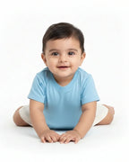 Crew Neck T-Shirt | 0-4 Yrs | For Both Girls & Boys | Sky Blue - Avaiya Store