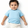 Crew Neck T-Shirt | 0-4 Yrs | For Both Girls & Boys | Sky Blue - Avaiya Store