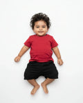 Crew Neck T-Shirt | 0-4 Yrs | For Both Girls & Boys | Red - Avaiya Store