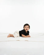 Crew Neck T-Shirt | 0-4 Yrs | For Both Girls & Boys | Black - Avaiya Store