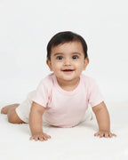 Crew Neck T-Shirt | 0-4 Yrs | For Both Girls & Boys | Light Baby Pink - Avaiya Store