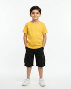 Crew Neck T-Shirt | 5-13 Yrs | For Both Girls & Boys | New Yellow - Avaiya Store