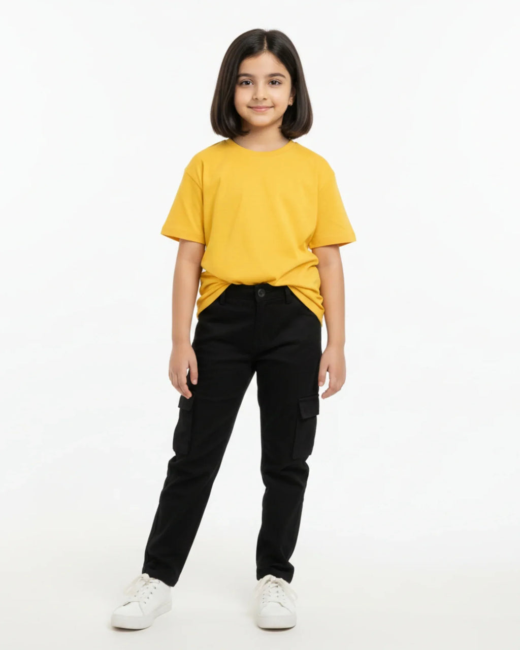 Crew Neck T-Shirt | 5-13 Yrs | For Both Girls & Boys | New Yellow - Avaiya Store