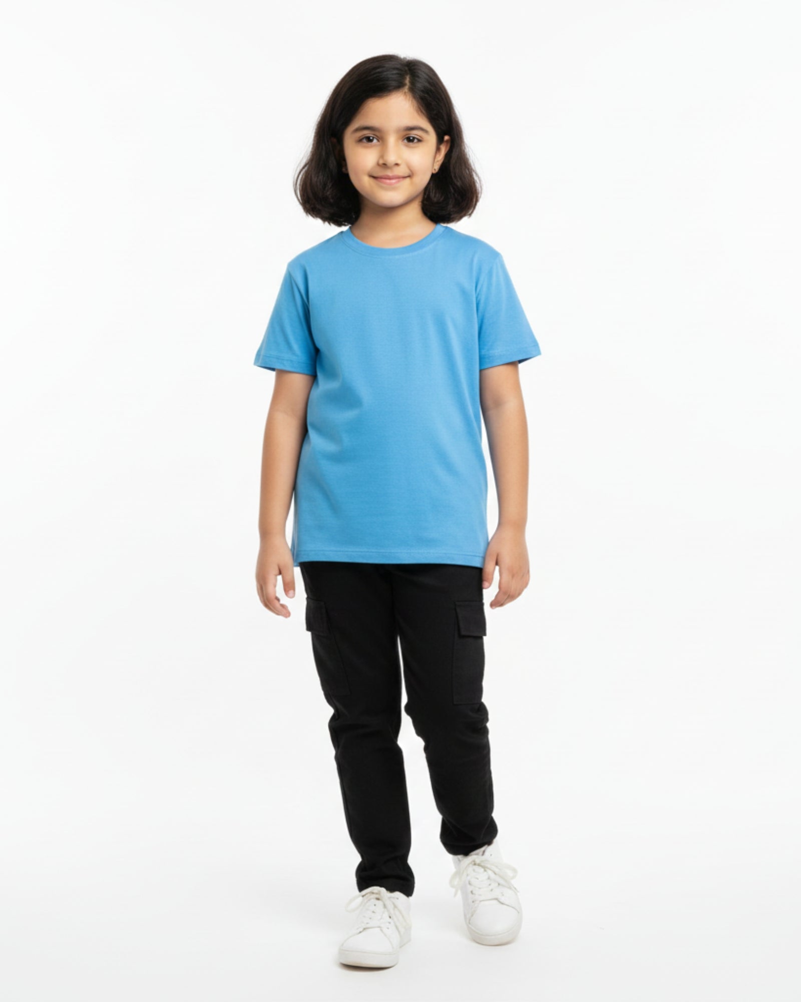 Crew Neck T-Shirt | 5-13 Yrs | For Both Girls & Boys | SkyBlue