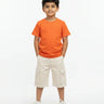 Crew Neck T-Shirt | 5-13 Yrs | For Both Girls & Boys | Orange - Avaiya Store