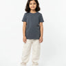 Crew Neck T-Shirt | 5-13 Yrs | For Both Girls & Boys | Steel Grey - Avaiya Store