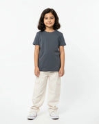 Crew Neck T-Shirt | 5-13 Yrs | For Both Girls & Boys | Steel Grey - Avaiya Store