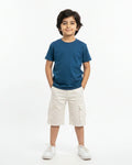 Crew Neck T-Shirt | 5-13 Yrs | For Both Girls & Boys | Petrol Blue - Avaiya Store