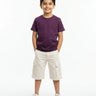 Crew Neck T-Shirt | 5-13 Yrs | For Both Girls & Boys | Purple - Avaiya Store