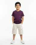 Crew Neck T-Shirt | 5-13 Yrs | For Both Girls & Boys | Purple - Avaiya Store