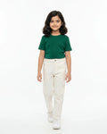 Crew Neck T-Shirt | 5-13 Yrs | For Both Girls & Boys | Bottle Green - Avaiya Store