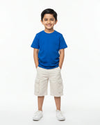 Crew Neck T-Shirt | 5-13 Yrs | For Both Girls & Boys | Royal Blue - Avaiya Store