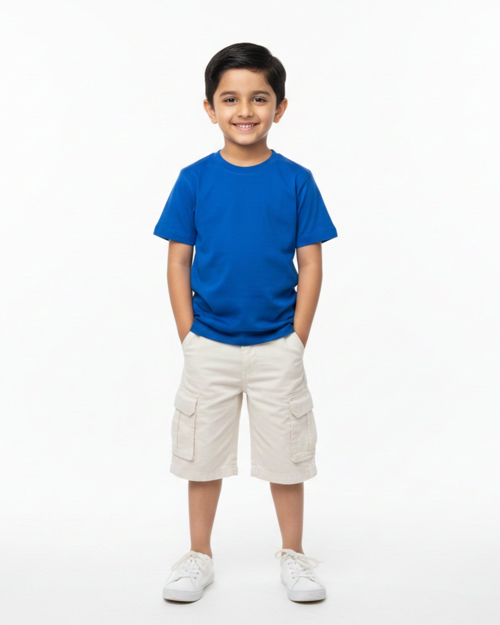 Crew Neck T-Shirt | 5-13 Yrs | For Both Girls & Boys | Royal Blue