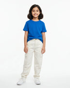 Crew Neck T-Shirt | 5-13 Yrs | For Both Girls & Boys | Royal Blue - Avaiya Store