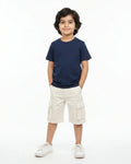 Crew Neck T-Shirt | 5-13 Yrs | For Both Girls & Boys | Navy Blue - Avaiya Store