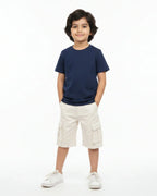 Crew Neck T-Shirt | 5-13 Yrs | For Both Girls & Boys | Navy Blue - Avaiya Store