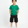 Crew Neck T-Shirt | 5-13 Yrs | For Both Girls & Boys | Flag Green - Avaiya Store