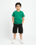 Crew Neck T-Shirt | 5-13 Yrs | For Both Girls & Boys | Flag Green - Avaiya Store