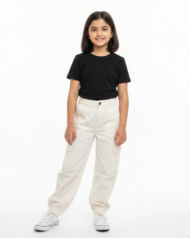 Crew Neck T-Shirt | 5-13 Yrs | For Both Girls & Boys | Lavender - Avaiya Store