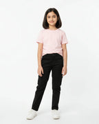 Crew Neck T-Shirt | 5-13 Yrs | For Both Girls & Boys | Light Baby Pink - Avaiya Store