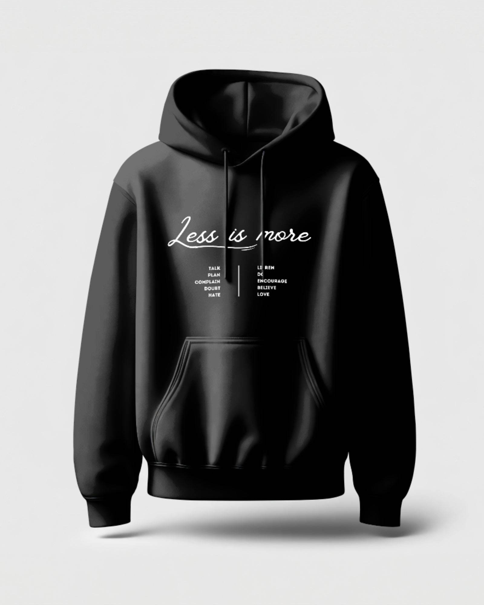 Less is More Classic Comfort Hoodie | W | Unisex - Avaiya Clothings