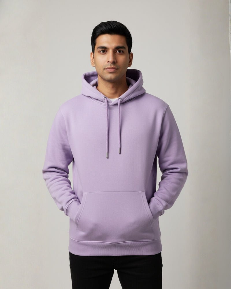 Plain Lavender Classic  Hoodie | For Man And Woman