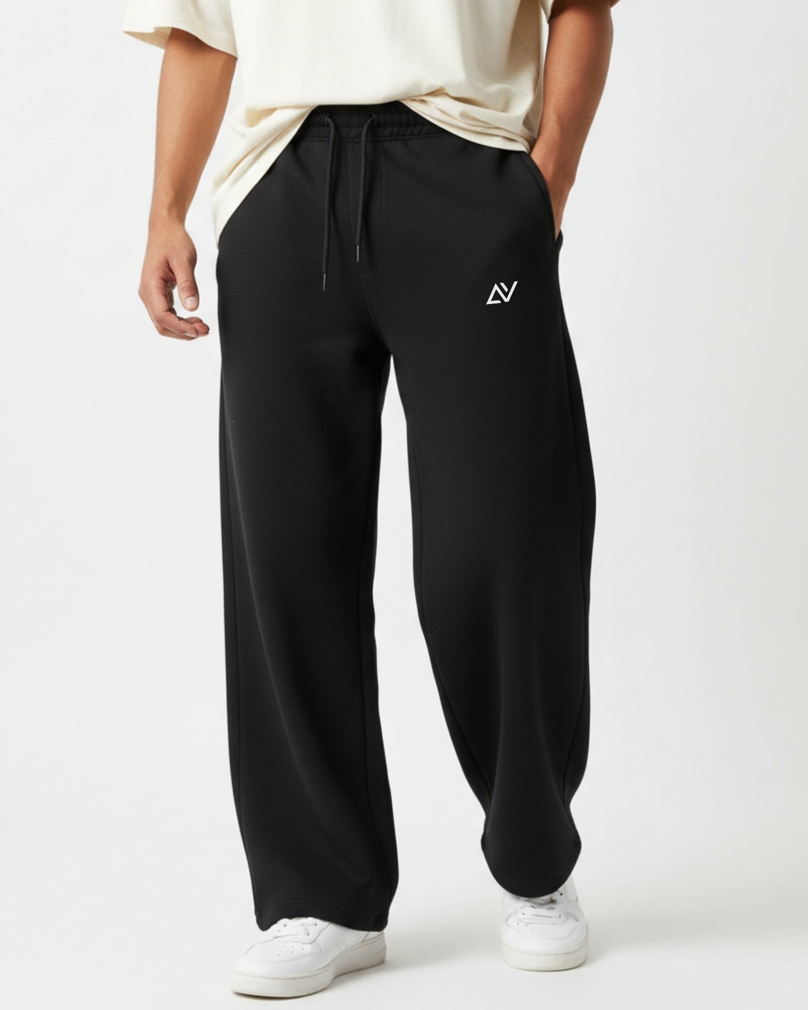 Avaiya's Black Sweatpants For Both Man & Women | Loose-fit