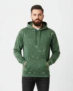 Plain Bottle Green Acid Washed Hoodie | For Man And Woman - Avaiya Store