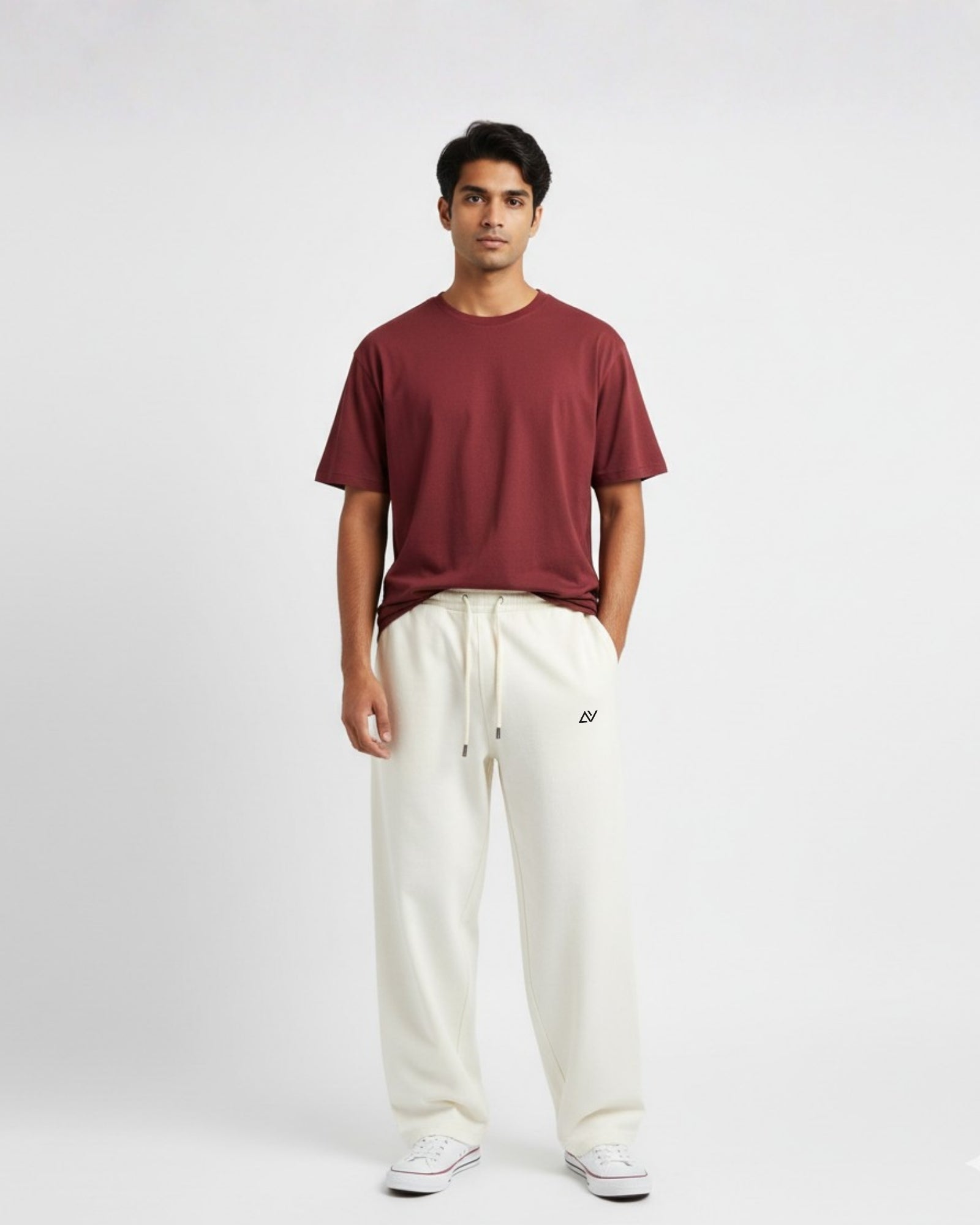 Avaiya's Off-White Sweatpants For Both Man & Women | Loose-fit